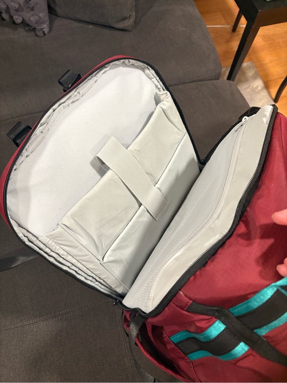 Bagsmart Carry-On Red Travel Backpack - Picture 5 of 7